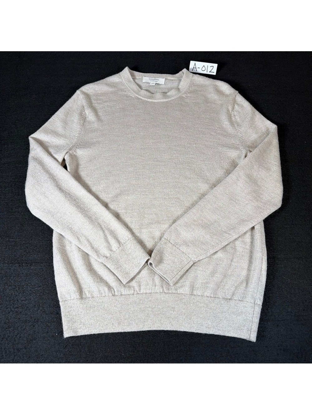 Banana Republic Women’s XS 100% Merino Wool Sweater Oatmeal Beige Crewneck